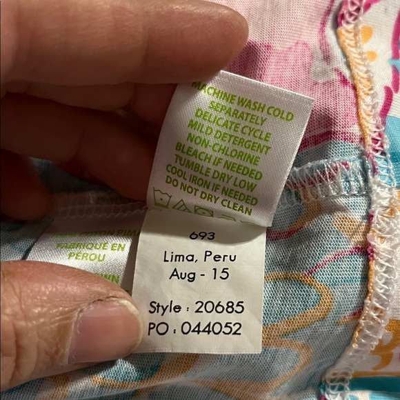 Lilly Pulitzer Linden Dress - Flamingo Peel-N-Eat Pattern Size Medium - Picture 12 of 12